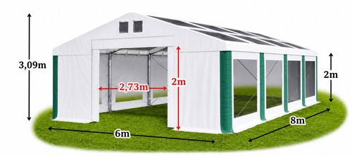 6x8m winter plus gazebo - 6x8m,