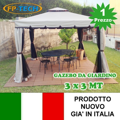 Gazebo 3x3 giardino - gazebo,